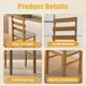 thumbnail image 2 of Original wood color solid wood dining table and chair set 5 pieces dining room table and chair set including 1 rectangle table + 4 back chairs Practical household wooden dining table and chair set, 2 of 3