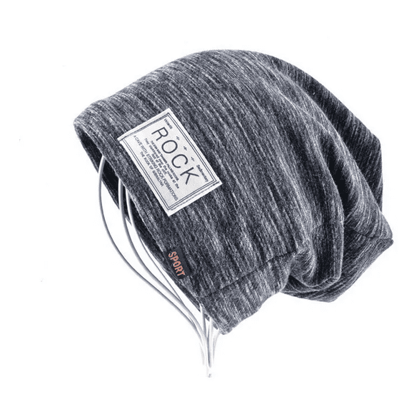 Gorro Invierno Hombre De Lana Con Forro Interno Moda Gris