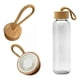 thumbnail image 1 of Botella Vidrio 500ml Tapa Bambú Personalizable, 1 of 5