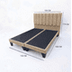thumbnail image 2 of Cama 2 Plazas Con Respaldo y bases divididas de 150 X 190cm Tapizada en Lino Beige Claro, 2 of 4
