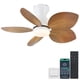 thumbnail image 1 of Ventilador de techo Kviflon Low Profile con luces y mando a distancia de 30 pulgadas, 1 of 3