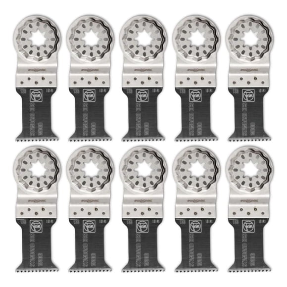 Hoja de sierra Fein Starlock E-Cut Standard para madera de 35 mm, paquete de 10
