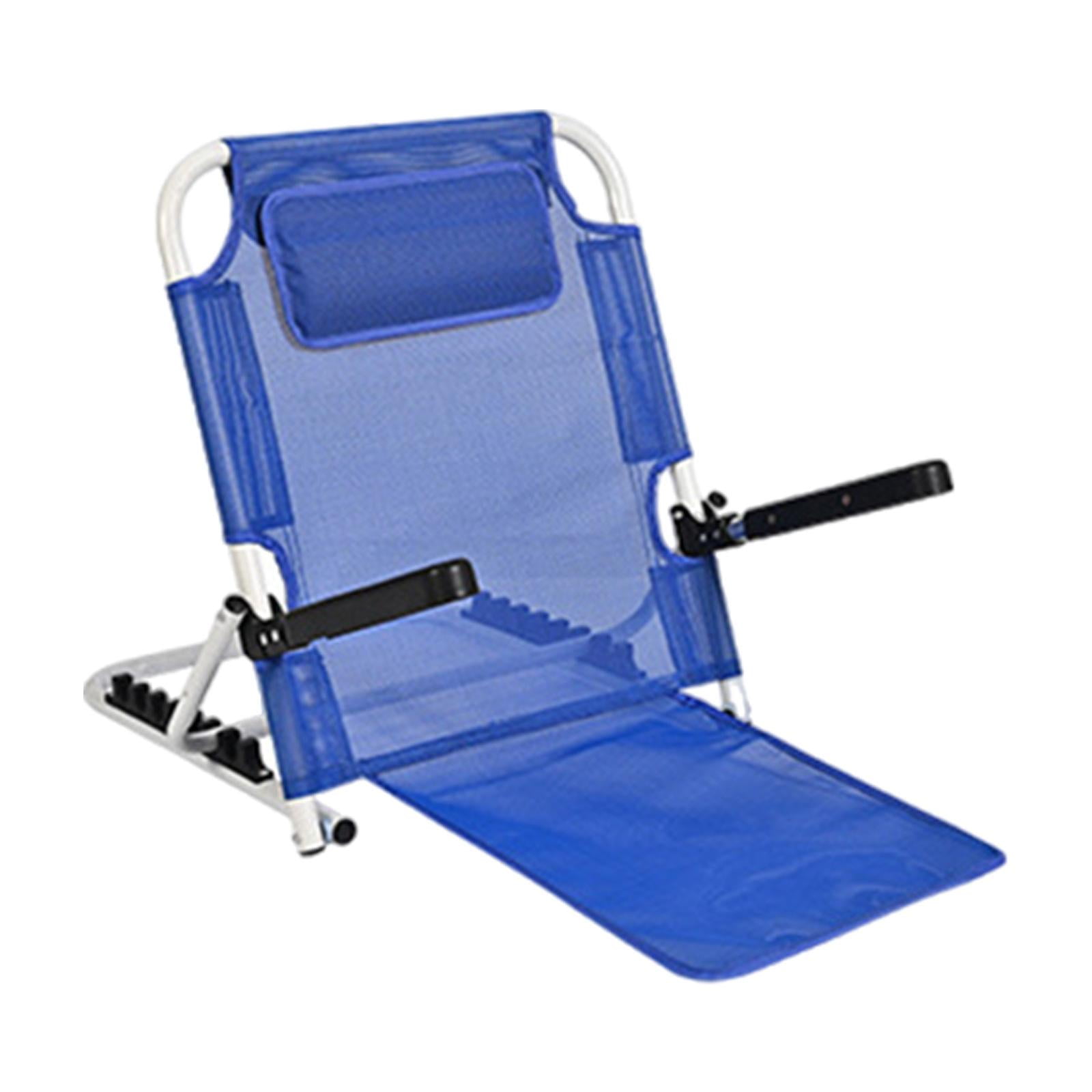 Bothyi - Soporte De Respaldo De Cama Silla Multiusos Ajustable Silla De Piso Con Respaldo Azul Oscuro