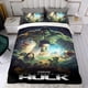 thumbnail image 4 of Hulk Conjunto de sábanas temático, trío de piezas, cómodo y amigable con la piel, diseño único, regalo de decoración para el hogar para familiares, amigos y fans, 90 cm * 190 cm, 4 of 6
