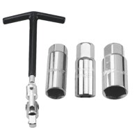 Magideal - Juego De Llaves De Tubo Para Bujías, Llave De Extracción De Enchufe De Bujía Portátil Universal Para Herramientas Automotrices De Motocicleta Y Coche