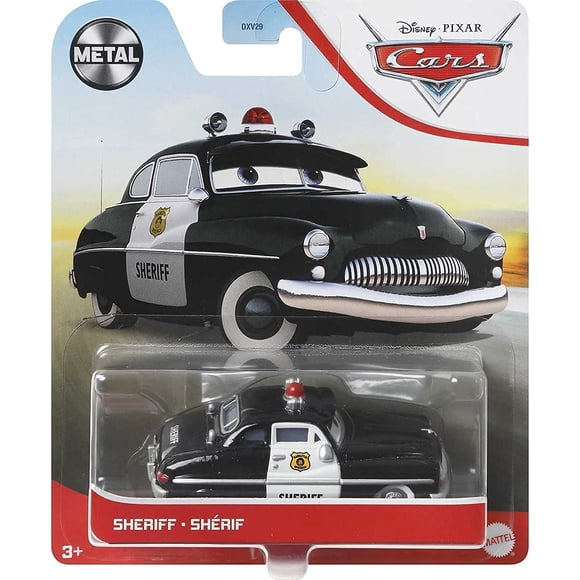 Vehículo de juguete de metal Disney Pixar Cars Sheriff