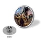 thumbnail image 3 of Jurassic World: Teoría del caos-Theme Round Button Badge: Premium Metal Construction, Ideal for High-End Events 2.8 cm, 3 of 6