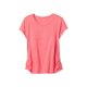 thumbnail image 1 of Camiseta con logo fruncido para niñas GAP en rosa atrevido, talla L, 1 of 2