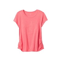 Camiseta Con Logo Fruncido Para Niñas Gap En Rosa Atrevido, Talla L