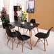 thumbnail image 4 of Mesa de comedor rectangular Negra Eames 120cm, 4 of 5