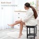 thumbnail image 2 of Banco de ducha LUE BONA HDPS impermeable con estante de almacenamiento negro, 2 of 6