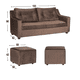 thumbnail image 1 of Sofa Aries 2puff Chocolate, 1 of 3