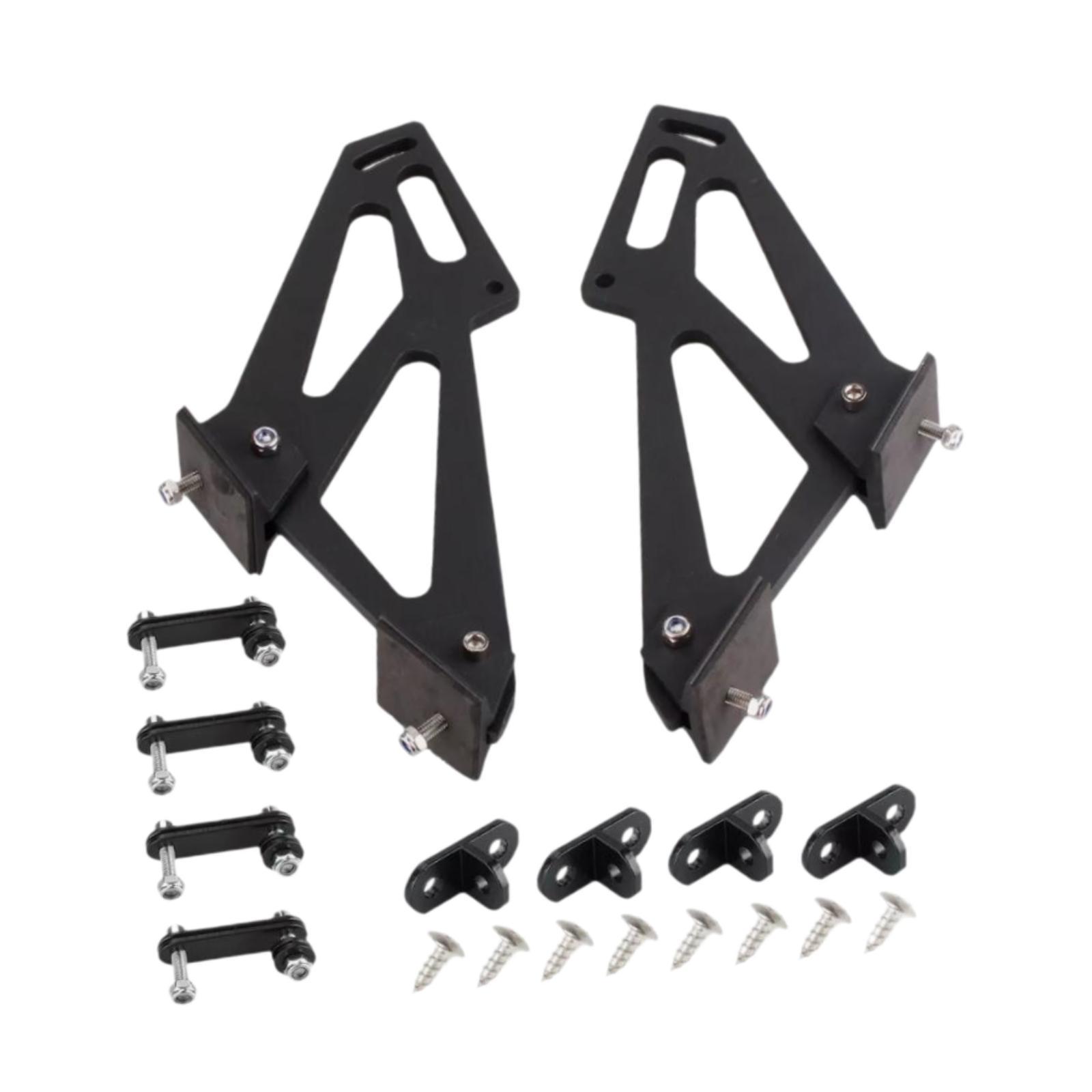 Magideal - 2 Piezas De Soportes De Montaje De Patas De Alerón Genéricos, Reemplazo Práctico Profesional De Aleación De Aluminio, Accesorio De Cola De Maletero De