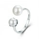 thumbnail image 1 of Anillo perla ajustable plata 925, 1 of 3