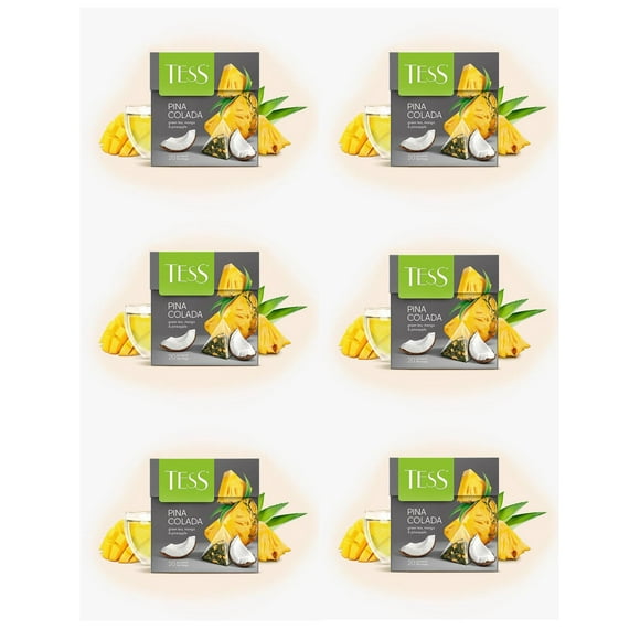 Pack 6 Té Tess Piña Colada