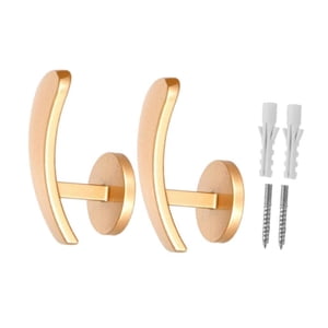 Bothyi - 2 Uds Elegantes Ganchos Para Sujetar Cortinas Para Decoración Del Hogar Dorado