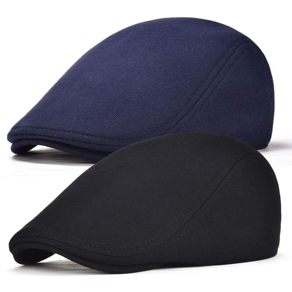 Gorro de taxista Newsboy Cap FEINION Soft Fit para hombre, paquete de 2