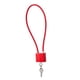 thumbnail image 3 of Cerradura de combinación portátil con cable de acero de 5 mm, cerraduras de equipaje de cable duraderas impermeables antioxidantes para armarios, caja Rojo, 3 of 5