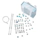 thumbnail image 3 of 63 Piezas DIY Charm Bracelet Making Kit Hecho A Mano Snake Chain Charm Colgantes Azul, 3 of 5