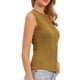 thumbnail image 4 of INSPIRE CHIC Camiseta sin mangas abotonada para mujer, chaleco sin mangas acanalado, cuello redondo, parte delantera abierta, tops de punto casuales XS Caqui, 4 of 6