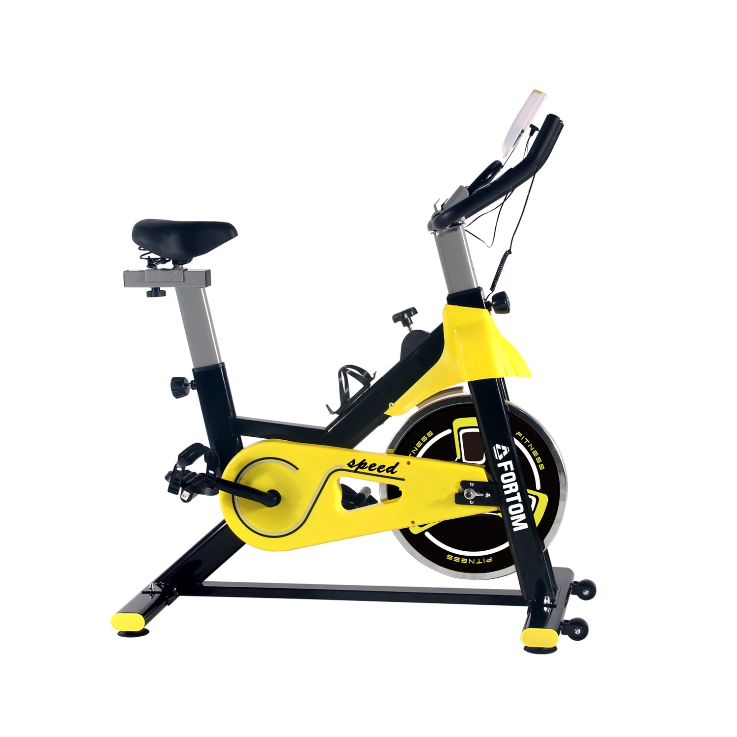 Fortom - Bicicleta Spinning Disco 8 Kg Black / Yellow