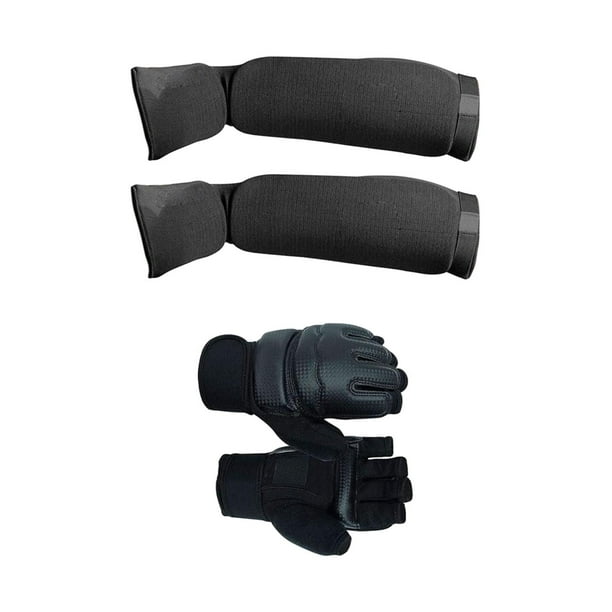 Muay Thai Espinilleras Kickboxing, Artes Marciales Equipos de Protección Protección Ajustable para El Empeine de La Pierna para Kickboxing, Taekwondo, , L L