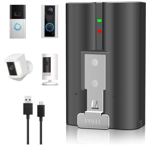 Batería AIKEBATT New V4 de 3,65 V, 6040 mAh, para Ring Doorbell