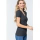 thumbnail image 5 of Top Corto de Punto Henley con Cuello en V y Manga Corta, 5 of 5