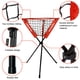 thumbnail image 5 of Red de práctica de béisbol BaseGoal 183 x 183 cm con tee de bateo, 5 of 9