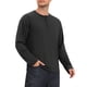 thumbnail image 4 of INSPIRE CHIC Camisetas Henley de Manga Larga para Hombre con Botones, Camisa Casual de Negocios XL Negro, 4 of 6
