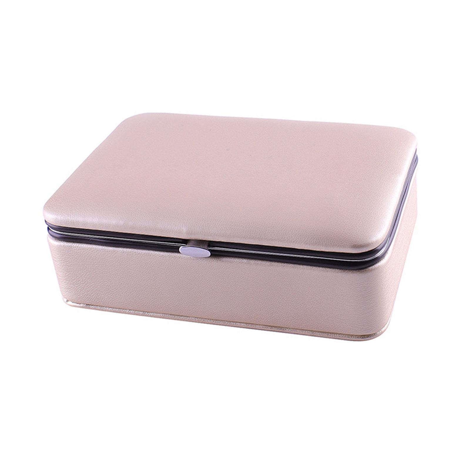 Ioensy - Caja Organizadora De Joyas, Soporte De Almacenamiento De Joyas De Cuero Pu Para Mujer Rosa