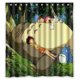 thumbnail image 1 of Cortina de ducha con ganchos para baño de "Mi vecino Totoro durmiendo con niños" (66 x 72 pulgadas), 1 of 3