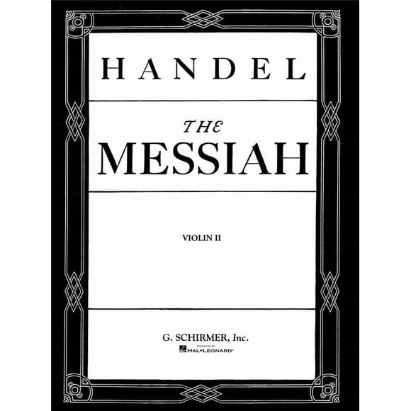 Libro G. Schirmer – Handel: El Mesías (Violín II)