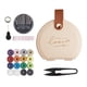 thumbnail image 1 of Kit de costura, estuche de cuero sintético, enhebrador, hilo de tamaño mini, accesorios de costura, tijeras Albaricoque, 1 of 5