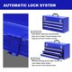 thumbnail image 5 of Caja de herramientas grande roja con 3 cajones, 20 unidades, metal, portátil, acero azul, 5 of 7