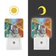 thumbnail image 3 of Pepper Ann Luz nocturna LED con sensor de anochecer a amanecer para dormitorio, baño, pasillo, escaleras - Lámpara LED nocturna de enchufe, 0.5W - 1 pieza, 3 of 6
