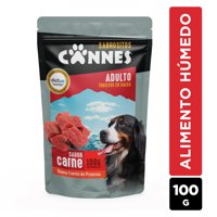 Alimento Húmedo Perro Adulto Trocitos Sabor Carne Pouch 100 G Cannes