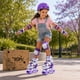 thumbnail image 2 of Patines 4 Ruedas Led Ajustable Para Niñas Arcoiris Morado, 2 of 8