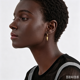 thumbnail image 3 of Aretes de Aro Colgantes con Picos Chapados en Oro de 14K para Mujer, Poste de Plata Esterlina 925 Hipoalergénico con Cono y Remache, Aretes Colgantes, Joyería Punk de Moda para Uso Diario y para, 3 of 8