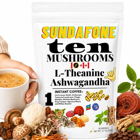 Café SUNDAFONE mezcla de hongos con L-teanina 105 g