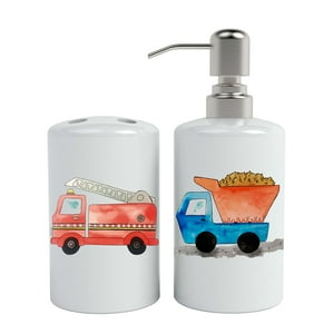 Paper-Home - Set De Baño Bombero Y Camión Infantil