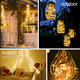 thumbnail image 2 of Guirnalda de luces LED de 5 m y 50 luces LED a pilas para decoración navideña, de jardín y dormitorio (control remoto), 2 of 5