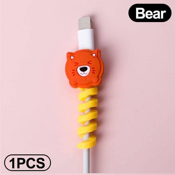 1pc Cartoon Animal Cable Protector - Keep Your Charging Cable Safe & Secure with Creative Screw Type Design