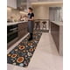 thumbnail image 2 of Set 2 Piezas Alfombra de Cocina Goma Antideslizante Diseño Estampado, 2 of 6
