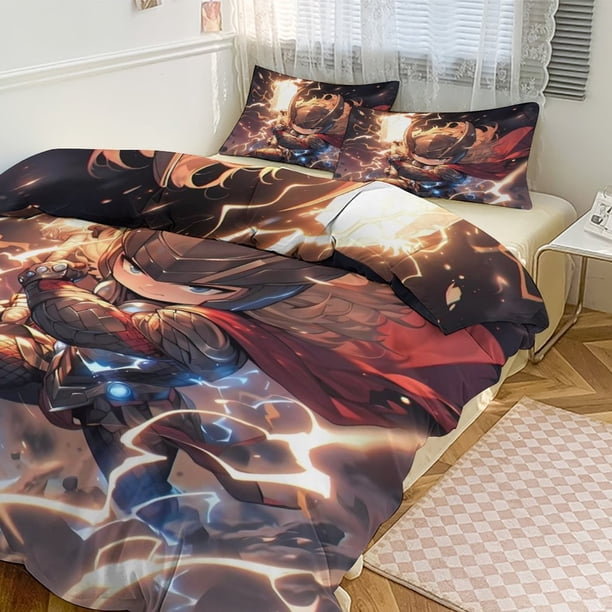 Super Hero Adventures Avengers Heroes Amigos 3 Piece Bedding Set Features Captain America, Hulk, , Bed Sheets