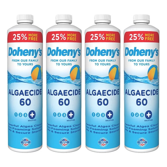 Algicida para piscina Doheny's Algaecide 60 sin metales, 160 oz