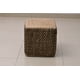 thumbnail image 1 of Puff Deco Puff Yute Natural/Negro Cuadrado Diseño Moderno Natural Rustico0,4x0,4 mts, 1 of 3