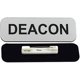 thumbnail image 2 of Placa de identificación All Quality Badges 1x3" Plateado - Pack de 10, 2 of 2