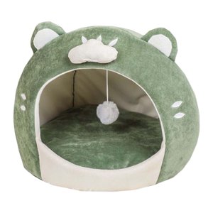 Ioensy - Cama Interior Para Gatos, Tienda Semicerrada Para Gatos, Casa Para Dormir, Suave Y Cómoda
