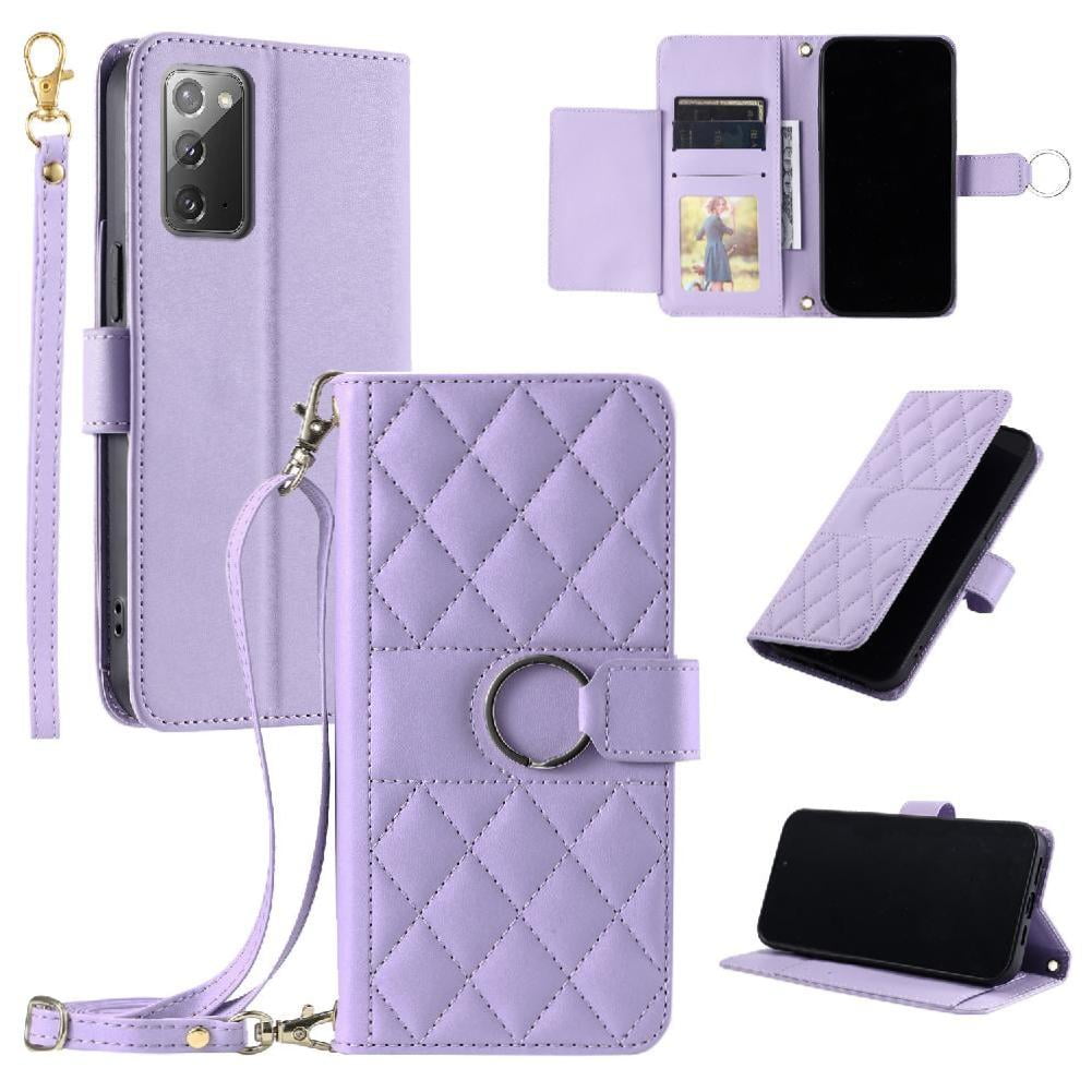 Funda Tipo Billetera Foxdock Para Samsung Galaxy Note 20 – Tapa Abatible Con Correa Para Mujer